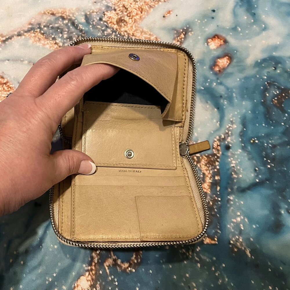 Vintage Kate Spade Italian Leather Small Zip-Around Wallet - Picture 7 of 11